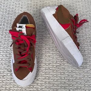 Nike x sacai Blazer Low "British Tan" Sneakers